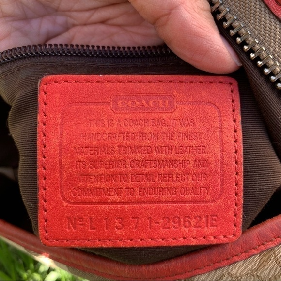 Coach legacy stripe signature bag - Picture 8 of 9